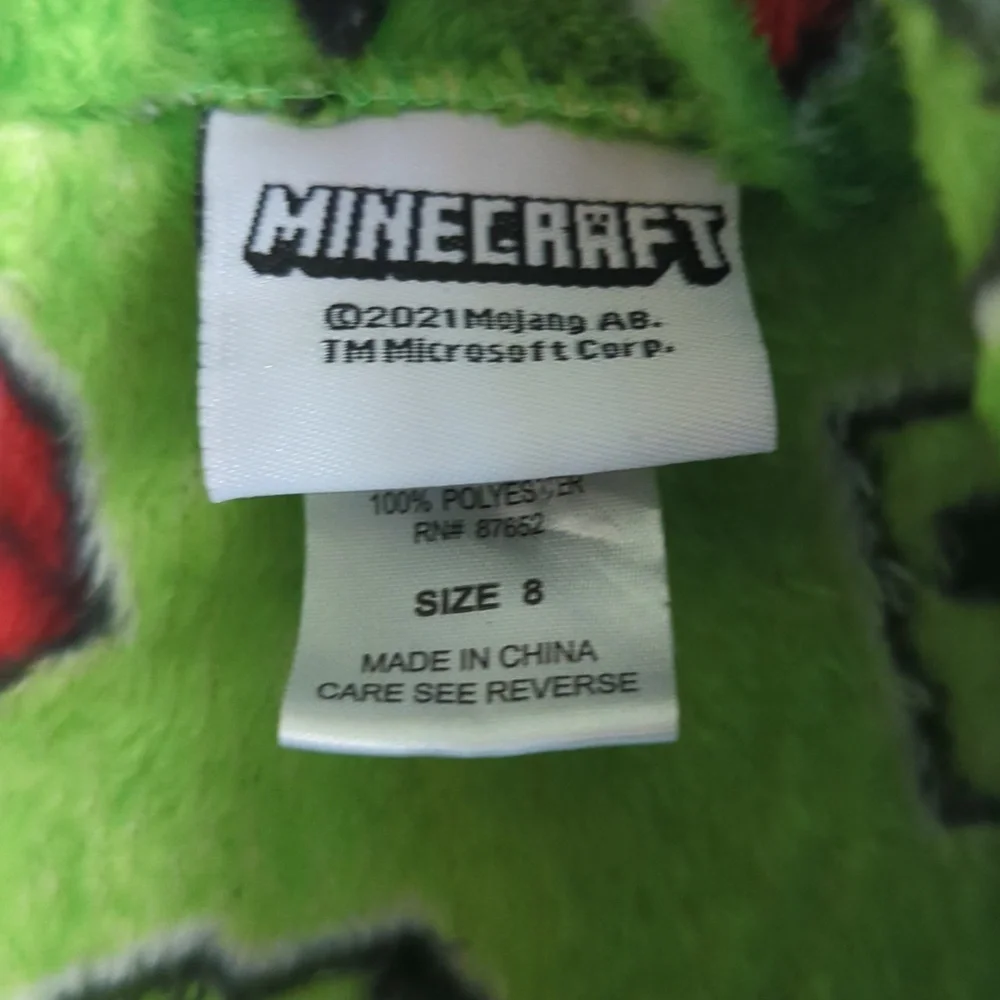 Minecraft Theme Kids Robe Size 8. - Picture 3 of 5